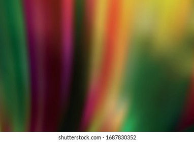 Verde oscuro, vector amarillo borroso brillo de fondo abstracto. Una ilustración de color completamente nueva en un estilo borroso. Antecedentes elegantes para un libro de marca.