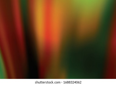 Verde oscuro, vector amarillo borroso brillo de textura abstracta. Ilustración creativa en estilo de medio tono con degradado. Diseño inteligente para su trabajo.
