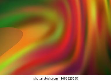 Dark Green, Yellow vector blurred shine abstract texture. Modern abstract illustration with gradient. Background for designs.
