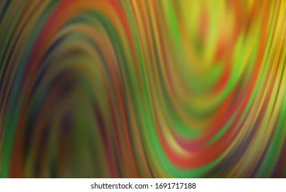 El verde oscuro, el vector amarillo borroso brillan la plantilla abstracta. Una ilustración de color completamente nueva en un estilo borroso. El mejor diseño borroso para su negocio.
