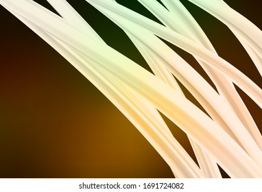 Dark Green, Yellow vector blurred bright template. Colorful illustration in abstract style with gradient. New style for your business design.