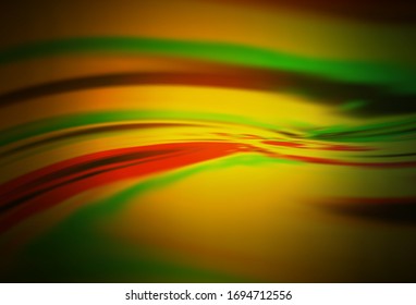 Dark Green, Yellow vector blurred bright template. Shining colorful illustration in smart style. New style design for your brand book.