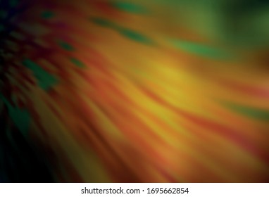 El verde oscuro, el vector amarillo desdibuja la plantilla brillante. Brillante ilustración colorida de estilo elegante. Diseño completamente nuevo para su negocio.