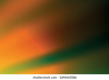 Dark Green, Yellow vector blurred shine abstract background. New colored illustration in blur style with gradient. New design for your business.