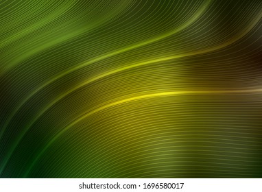 Dark Green, Yellow vector blurred shine abstract template. Shining colorful illustration in smart style. Smart design for your work.