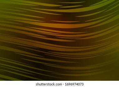Dark Green, Yellow vector blurred and colored pattern. Creative illustration in halftone style with gradient. New style design for your brand book.