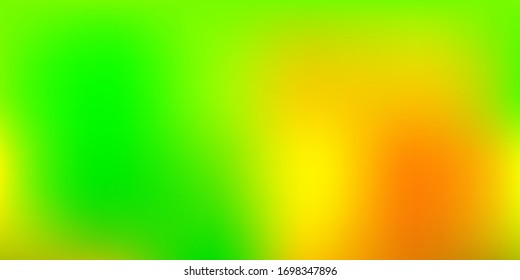 Dark Green, Yellow vector blurred background. Abstract colorful illustration in blur style with gradient. Your business gesign.