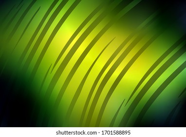 Dark Green, Yellow vector blurred bright pattern. Shining colorful illustration in smart style. Smart design for your work.