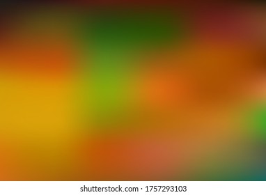 Dark Green, Yellow vector blurred bright texture. Colorful abstract illustration with gradient. The best blurred design for your business.