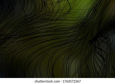 Dunkelgrüne, gelbe Vektorunschärfe glänzende abstrakte Textur. Abstrakte Illustration mit Farbverlauf-Design. Hintergrund für ein Handy.