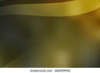 Dark Green, Yellow vector blurred pattern. Glitter abstract illustration with gradient design. Smart design for your work.