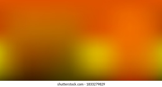 Green oscuro, plantilla borrosa de vector amarillo. Ilustración colorida con gradiente en estilo abstracto. Antecedentes para diseñadores web.