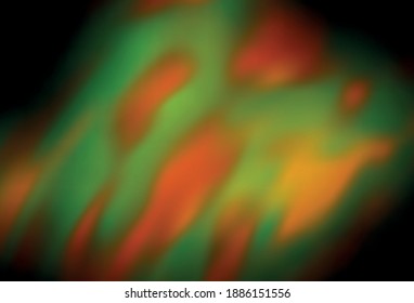 Verde oscuro, vector amarillo borrosa plantilla brillante. Ilustración abstracta moderna con gradiente. Diseño borroso para su sitio web.