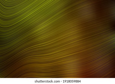 Dark Green, Yellow vector blurred bright pattern. Glitter abstract illustration with gradient design. Smart design for your work.