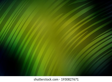 Dark Green, Yellow vector blurred bright template. New colored illustration in blur style with gradient. New style design for your brand book.
