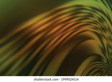 Dark Green, Yellow vector blurred shine abstract background. Colorful illustration in abstract style with gradient. New style for your business design.