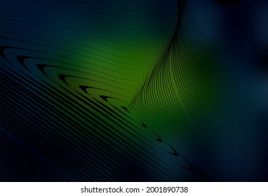 Verde oscuro, vector amarillo borrosa textura brillante. Nueva ilustración coloreada en estilo borroso con gradiente. Marco elegante para un libro de marca.