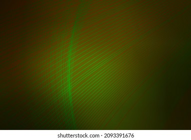 Dark Green, Yellow vector blurred shine abstract template. Colorful illustration in abstract style with gradient. Smart design for your work.