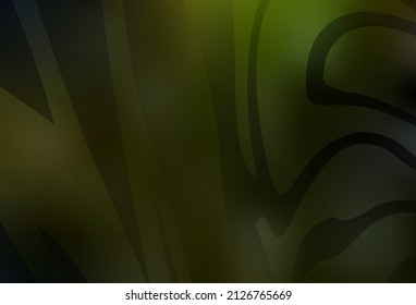 Dark Green, Yellow vector blurred shine abstract texture. Colorful abstract illustration with gradient. New design for your business.