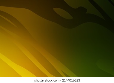 Dark Green, Yellow vector blurred pattern. Colorful abstract illustration with gradient. Completely new design for your business.