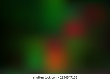 Dark Green, Yellow vector blurred bright pattern. A completely new color illustration in a bokeh style. Sample for your creative designs.