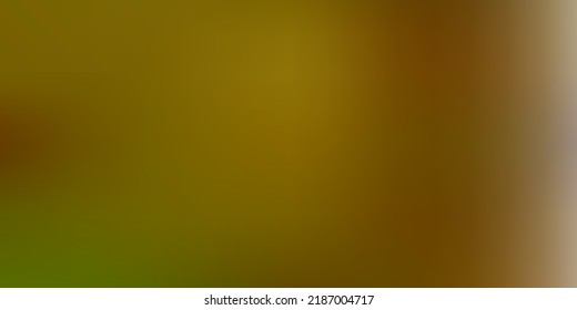 Dark green, yellow vector blurred backdrop. Colorful gradient abstract illustration in blur style. Landing pages design.