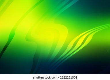 Dark Green, Yellow vector blurred bright texture. Shining colorful illustration in smart style. The best blurred design for your business.