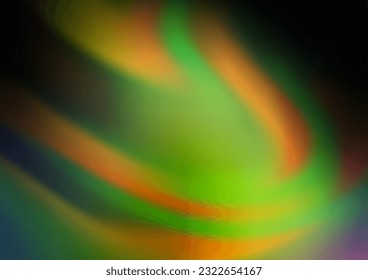 Dark Green, Yellow vector blurred background. Colorful abstract illustration with gradient. The background for your creative designs.