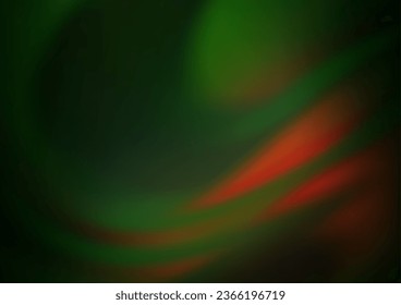Dark Green, Yellow vector blurred shine abstract background. Modern geometrical abstract illustration with gradient. The blurred design can be used for your web site.