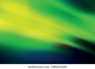 Dark Green, Yellow vector blurred shine abstract texture. Creative illustration in halftone style with gradient. Blurred design for your web site.