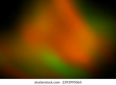 Green oscuro, plantilla borrosa de vector amarillo. Ilustración abstracta moderna con gradiente. El mejor diseño borroso para su negocio.
