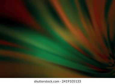 Verde oscuro, vector amarillo borrosa textura brillante. Ilustración colorida brillante de estilo inteligente. Nueva forma de tu diseño.
