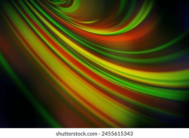 Dark Green, Yellow vector blurred bright texture. New colored illustration in blur style with gradient. New style design for your brand book.