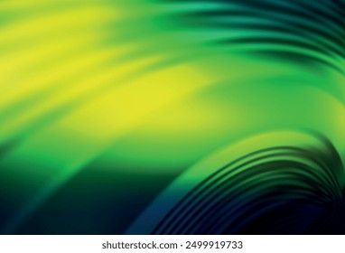 Dark Green, Yellow vector blurred shine abstract texture. Glitter abstract illustration with gradient design. Elegant background for a brand book.