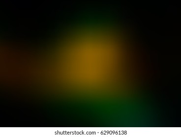 Dark Green, Yellow vector blurred bright template. Modern geometrical abstract illustration with gradient. A new texture for your design.