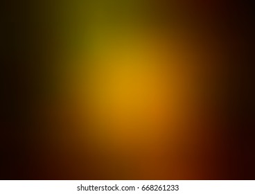 Dark Green, Yellow vector blurred shine abstract template. Shining colored illustration in a brand-new style. The best blurred design for your business.