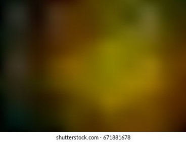 Dark Green, Yellow vector blurred shine abstract template. An elegant bright illustration with gradient. The best blurred design for your business.