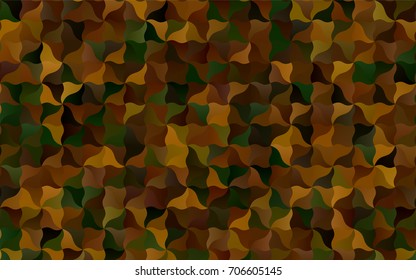 Dark Green, Yellow vector blurred background. Glitter abstract illustration with wry lines. The elegant pattern can be used as part of a brand book.