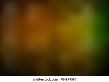 Dark Green, Yellow vector blurred bright template. Glitter abstract illustration with an elegant design. Brand-new style for your business design.