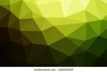 Dark Green, Yellow vector blurry hexagon texture. Colorful illustration in abstract style with gradient. The textured pattern can be used for background.