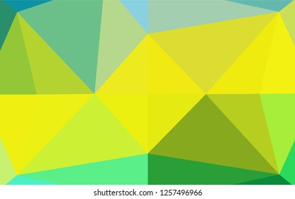 Dark Green, Yellow vector blurry hexagon texture. Shining colored illustration in a Brand new style. The completely new template can be used for your brand book.