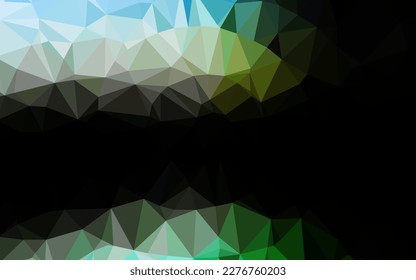 Dark Green, Yellow vector blurry triangle texture. An elegant bright illustration with gradient. New texture for your design.