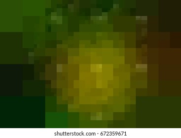 Dark Green, Yellow vector blurry rectangle background design. Geometric background in Origami style with gradient. 