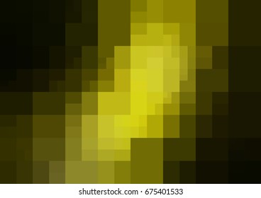 Dark Green, Yellow vector blurry rectangle background design. Geometric background in Origami style with gradient. 
