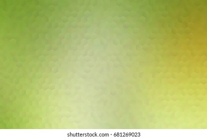 Dark Green, Yellow vector blurry hexagon background design. Geometric background in Origami style with gradient. 