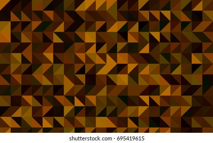 Dark Green, Yellow vector blurry triangle template. A vague abstract illustration with gradient. The elegant pattern can be used as part of a brand book.