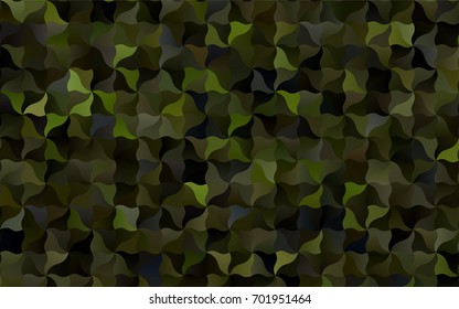 Dark Green, Yellow vector blurry arched template. Creative illustration in halftone arched style with gradient. Brand-new style for your business design.