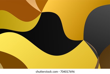 Dark Green, Yellow vector blurry arched template. Brand-new colored illustration in blurry style with gradient. The textured pattern can be used for background.