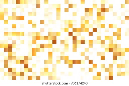 Dark Green, Yellow vector blurry rectangular background. Geometric background in square style with gradient. The pattern can be used for brand-new background.