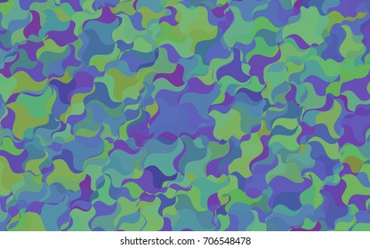 Dark Green, Yellow vector blurry arched template. A sample with blurred shapes. The elegant pattern can be used as part of a brand book.
